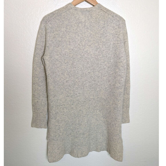 Madewell Alpaca Merino Wool Blend Beige Heather Gray Cardigan Sweater Women XS - Picture 2 of 11